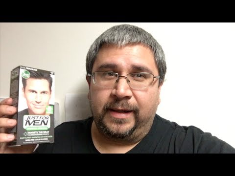 Just For Men Hair Dye Results (From grey to black)