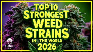🔥 TOP 10 STRONGEST WEED STRAINS IN THE WORLD RIGHT NOW!  2026💨 | FUNGI Co News🍃✨