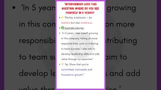 Where Do You See Yourself in 5 Years? | Best Interview Answer Example