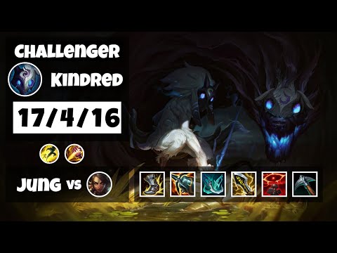 Kindred vs Nidalee EU Challenger JUNGLE (17/4/16) - v11.13