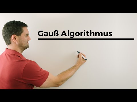 Gauß Algorithmus, Reihenfolge der Zeilenaddition/-subtraktion, Mathe by Daniel Jung