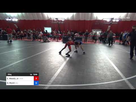 35 Kg Rr Rnd 5 - Eddie Woody, Jr., LaCrosse Area Wrestlers Vs Daniel Myint, Arlington Cardinals Wr