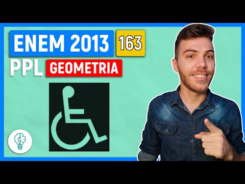 🛑163 Enem 2013 PPL - GEOMETRIA - O símbolo internacional de acesso, mostrado na figura, anuncia