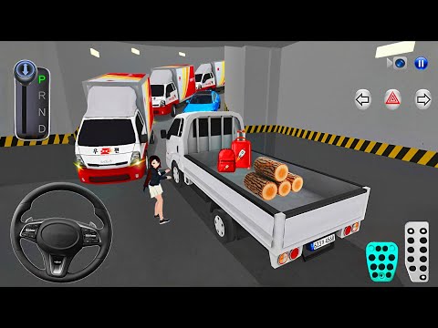 New Transporter Pickup Stuck in Parking - 3D Driving Class 2026 - Car Game - 3D Driving Class