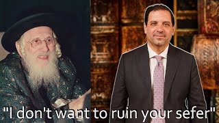 בהשראת הרב שיאה רובינשטיין "אני לא רוצה להרוס את הספר שלך"
