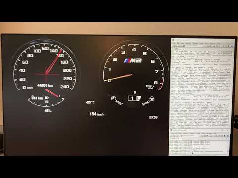 BMW E8x K-CAN BUS to GUI development using PiCan3 and Raspberry Pi.