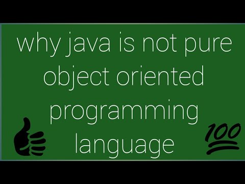 Java Programming 10 Object Oriented Languageswhy Java Is Not Pure Object Oriented