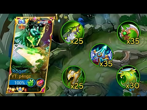 ROGER GREEN LANTERN BUILD & EMBLEM!! (The best roger bug that can one shot everything!!)