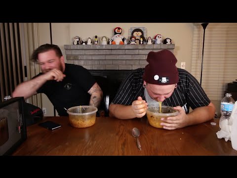SPEED EATING HOT NOODLE CHALLENGE