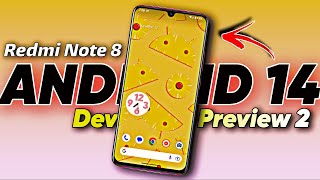 Android 14 ROM on Redmi Note 8😱 Top Android 14 Features 🔥🔥
