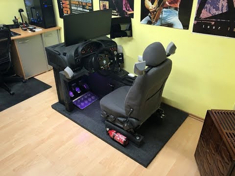 Here My First DIY Homemade Sim Racing Cockpit Build. BMW e36 and Thrustmaster Wheel Symprojects