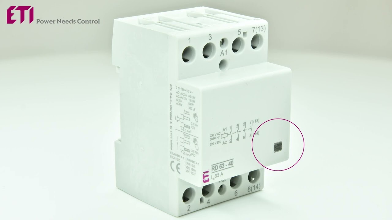 Контактор модульный RD 40-40 230V AC/DC ETI (2464018)