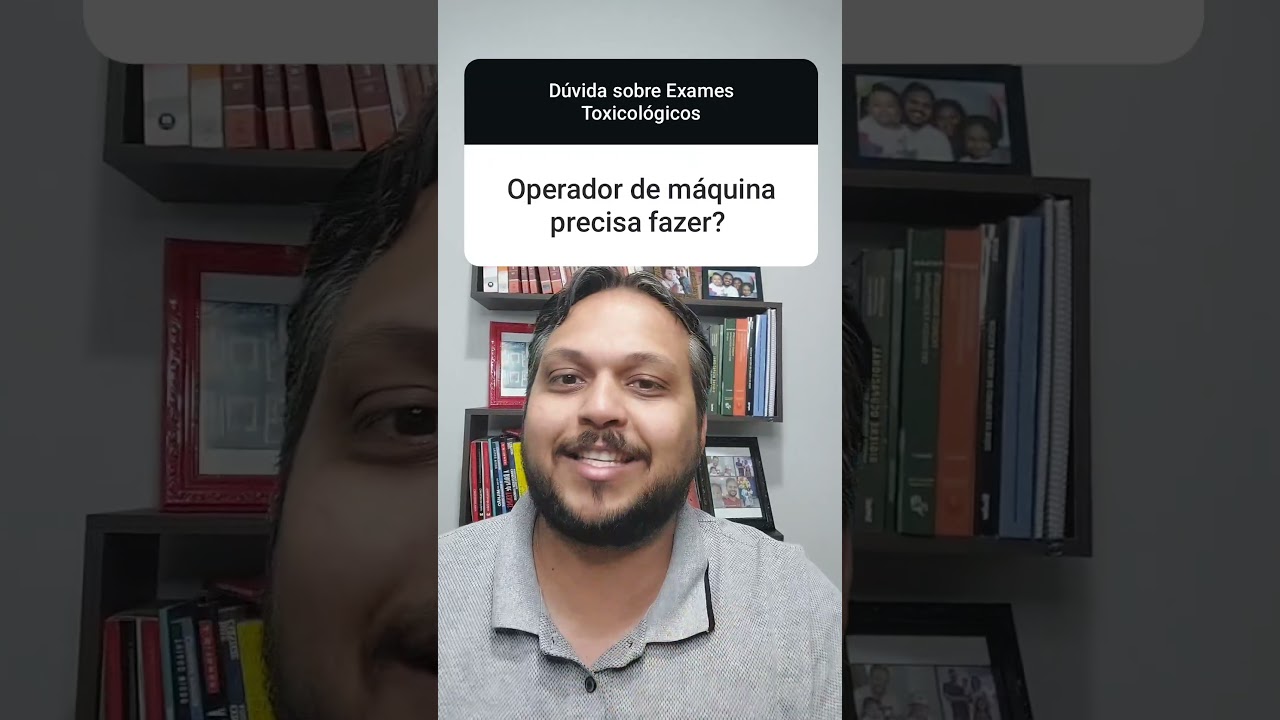O operador de máquinas precisa fazer os exames toxicológicos?