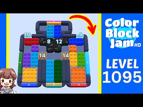 Color Block Jam Level 1095 Solution Walkthrough