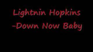 Lightnin Hopkins-Down Now Baby