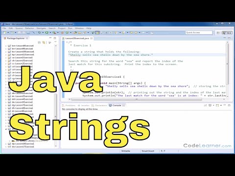 Learn Java Exercise 15x Searching Strings In Java
