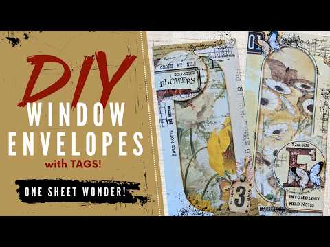 One Sheet Wonder Diy Window Envelopes With Hidden Tags Step By Step Tutorial