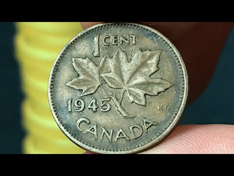1945 Canada 1 Cent Coin • Values, Information, Mintage, History, and More