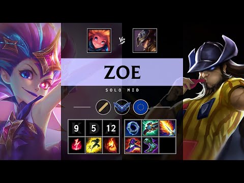 Zoe Mid vs Twisted Fate - EUW Diamond Patch 14.24