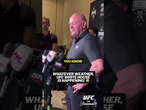 NOTHING is stopping #UFCWhiteHouse from going down! 🤣🌩️