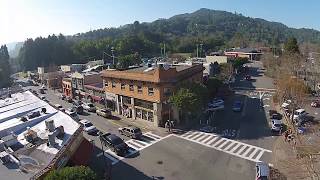 preview picture of video 'Downtown Fairfax CA aerial footage'