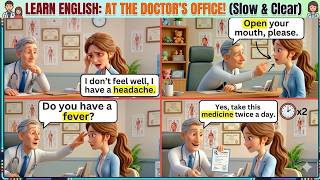 English Speaking Practice ✨ At the Doctor's Office (Slow and Clear)