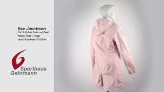 preview picture of video 'Ilse Jacobsen 3/4 Softshell Raincoat Peal, Regenmantel, misty rose - rosa'