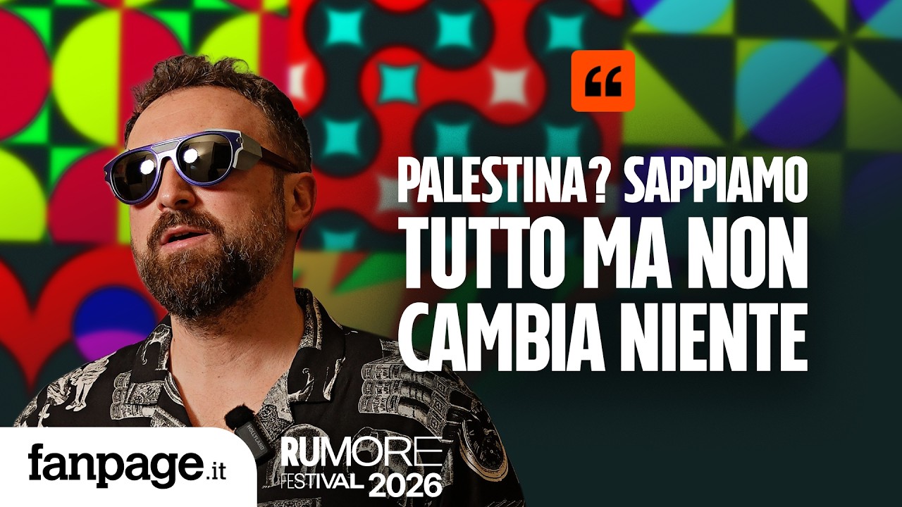Dargen D’Amico: "Palestina? Sappiamo tutto ma non cambia niente. IA può schiacciare la creatività"