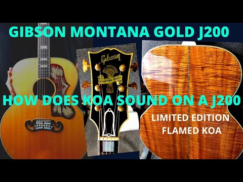 ART!! GIBSON MONTANA GOLD SJ-200 AAA FIGURED KOA. CUSTOM SHOP" REN FERGUSON ERA image 6