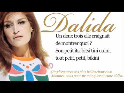 Dalida - Itsi bitsi petit bikini - Paroles (Lyrics)