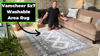 Vamcheer 5x7 Washable Area Rug