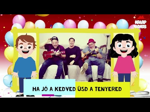 Kalap Jakab - Ha jó a kedved üsd a tenyered (gyerekdal, animáció, DJ.Manó)