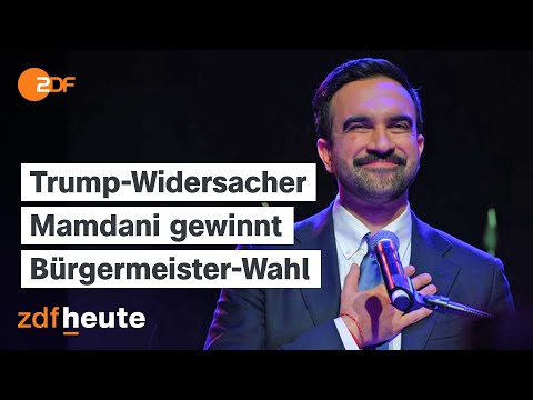 Zohran Mamdani gewinnt Bürgermeisterwahl in New York | heute journal