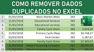 Como Remover Dados Duplicados no Excel