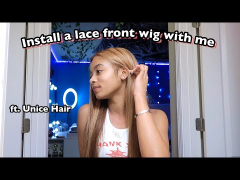 installing a lace front wig for the first time ✩ ||...