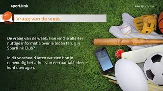 Vraag van de week - Informatie van je leden