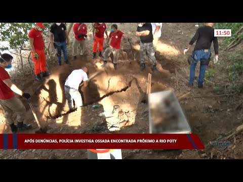 Após denúncias, Polícia investiga ossada encontrada próximo ao Rio Poty 25 04 2023