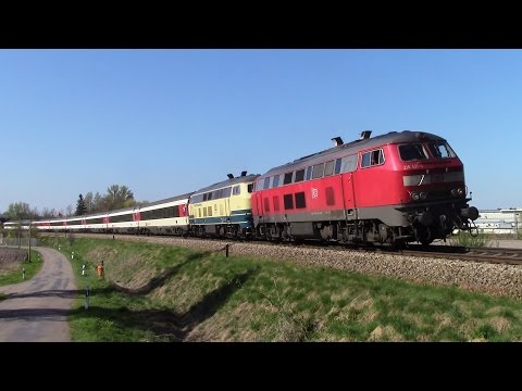 Br 218 460 "Conny" und 421 mit Eurocity´s im Allgäu