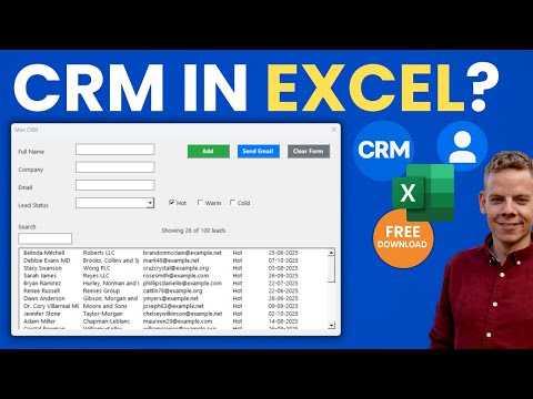 Build a CRM in Excel with VBA – Add, Search & Save Clients (No Subscriptions Needed)