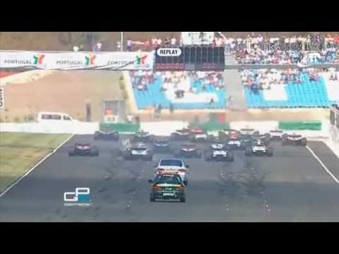 GP2 2009 Portimao Startunfall