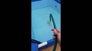 How to drain a pool with just a garden hose pipe!!!