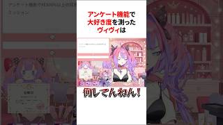 アンケート機能を取ってリスナーに自分への大好き度を測った結果www 【ホロライブ/ホロライブ切り抜き/綺々羅々ヴィヴィ】#shorts #short #hololive #vtuber #切り抜き
