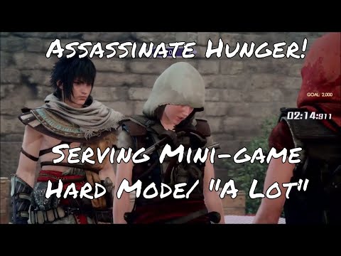 Final Fantasy XV: Assassin's Festival - Serving Mini-Game Hard Mode