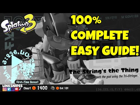 Splatoon 3 | The Strings The Thing! | Future Utopia Island | Easy Guide | No Commentary!