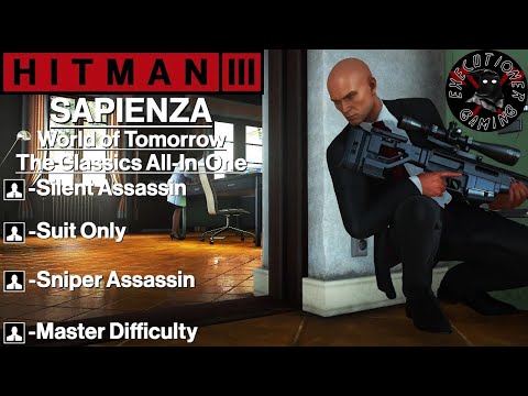 Hitman 3: Sapienza - World of Tomorrow - The Classics All-In-One - Master Difficulty