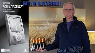 Schlage Sense Door Lock Battery Replacement