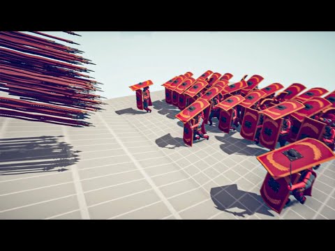 Epic Battle 50x Roman Testudo vs 1/3x Every GOD | TABS - Totally Accurate Battle Simulator