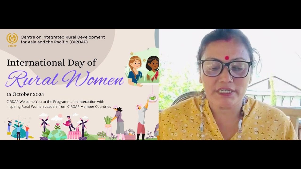 Speech of Mrs  Geeta Adhikari Pandey for Celebration of International Rural Women Day 2025