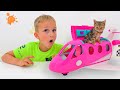 Vlad And Niki Play With Kittens