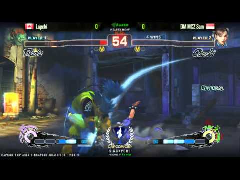 SSF4AE Lapchi vs DM MCZ Sam  - CAPCOM-Cup Asia SINGAPORE Qualifiers